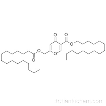 Heksadekanoik asit, 4-okso-6 - [[(1-oksoheksadekil) oksi] metil] -4H-piran-3-il ester CAS 79725-98-7